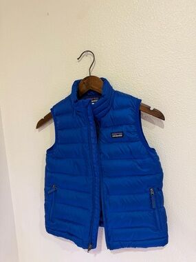 Patagonia Kids Royal Blue Quilted Puffer Vest kids 5/6
